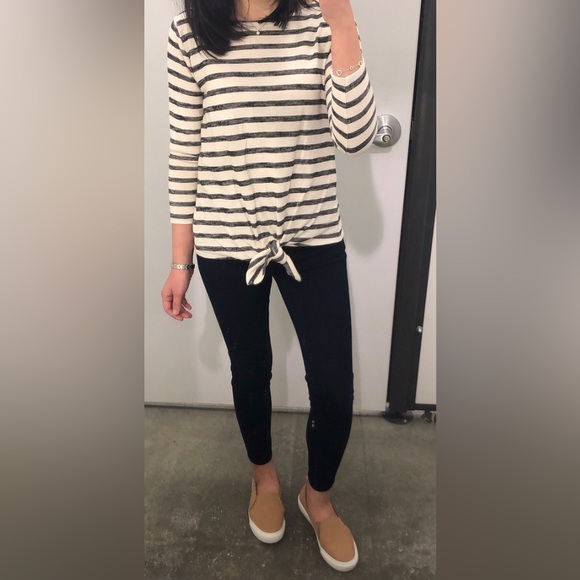 Old Navy Relaxed Tie-Front Mariner Top for Women Small - Picture 2 of 8